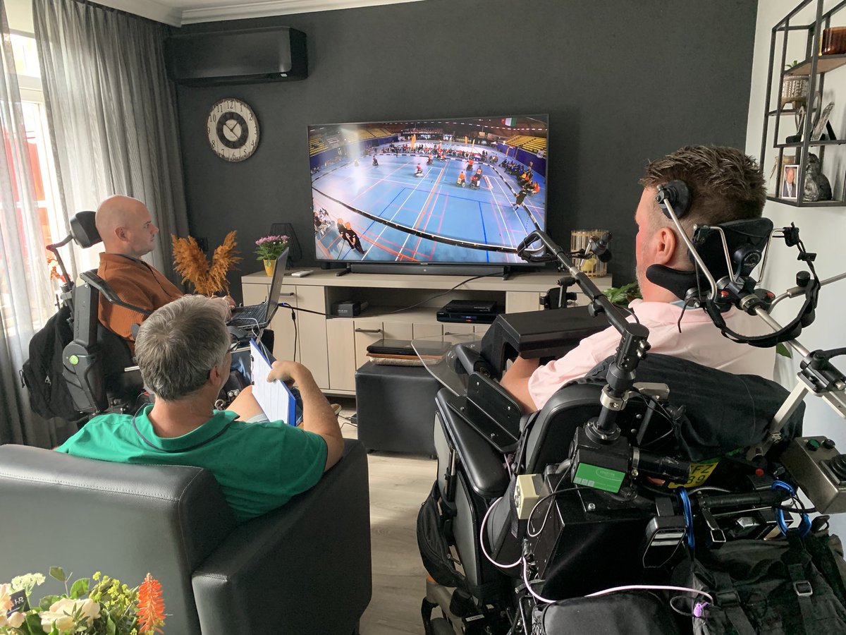 Time for evaluation and preparation. #videoanalisis #roadtoswitzerland #powerchairhockey