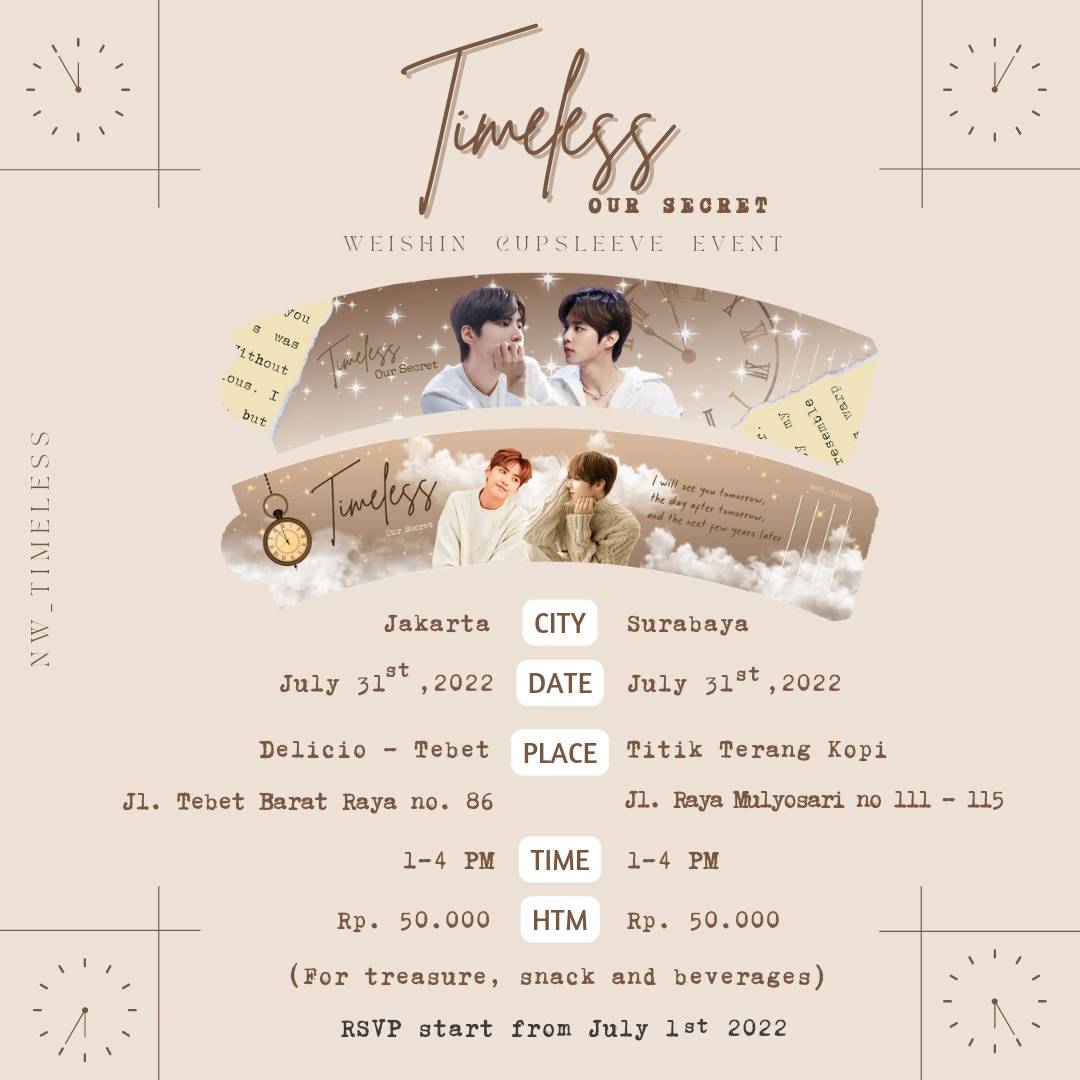nw_timeless's tweet photo. Hola!

We've already told about the secret of our hideouts.

What's next?
About the time, huh?

Here's what you're waiting for!!! Time and date~~

See you there!!!💙💜

BUT ssshh🤫🤫
There's still another "secret" that will be reveal soon! Don't miss it 😉 https://t.co/SR7dIlbbIK