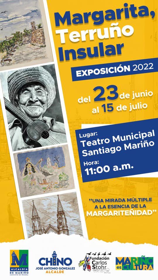fundastohr's tweet photo. Exposición Margarita Terruño Insular en Porlamar, desde 23 de junio al 15 de julio del 2022 https://t.co/lSz2T3wzKh