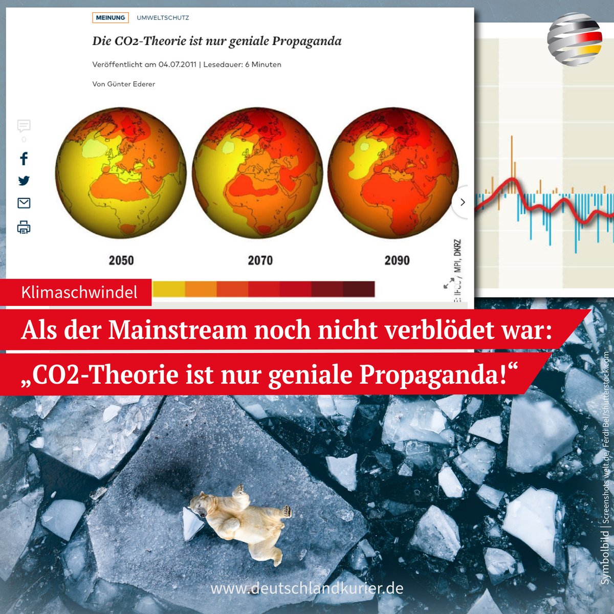Deu_Kurier's tweet photo. Es ist schon ein paar Jahre her, da entlarvte der #Wirtschaftsjournalist und #Filmemacher Günter #Ederer unter der Überschrift „Die CO2-Theorie ist nur geniale Propaganda“ vorausschauend den #Klimaschwindel:
https://t.co/x8DrweVlUv https://t.co/YU41jpE85j