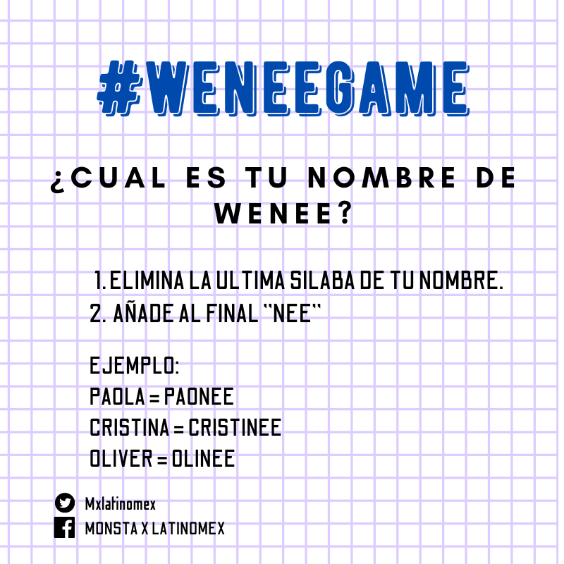 MxLatinomex's tweet photo. #WENEEGAME para el #TeamClose 🔥
👉🏻¿Cual es tu nombre WENEE? 👀
👉🏻Recuerden citar  o responder con: COME CLOSE y el HT #CLOSE.
@official__wonho https://t.co/3odEPC5HCi