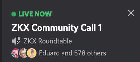 zkxprotocol's tweet photo. Final attendance at the ZKX Community Call #1: 579 ✨

Our hearts are full and our minds are blown 🤯

Thank you all for showing up. See you at the next one! https://t.co/slrsQdUpKz