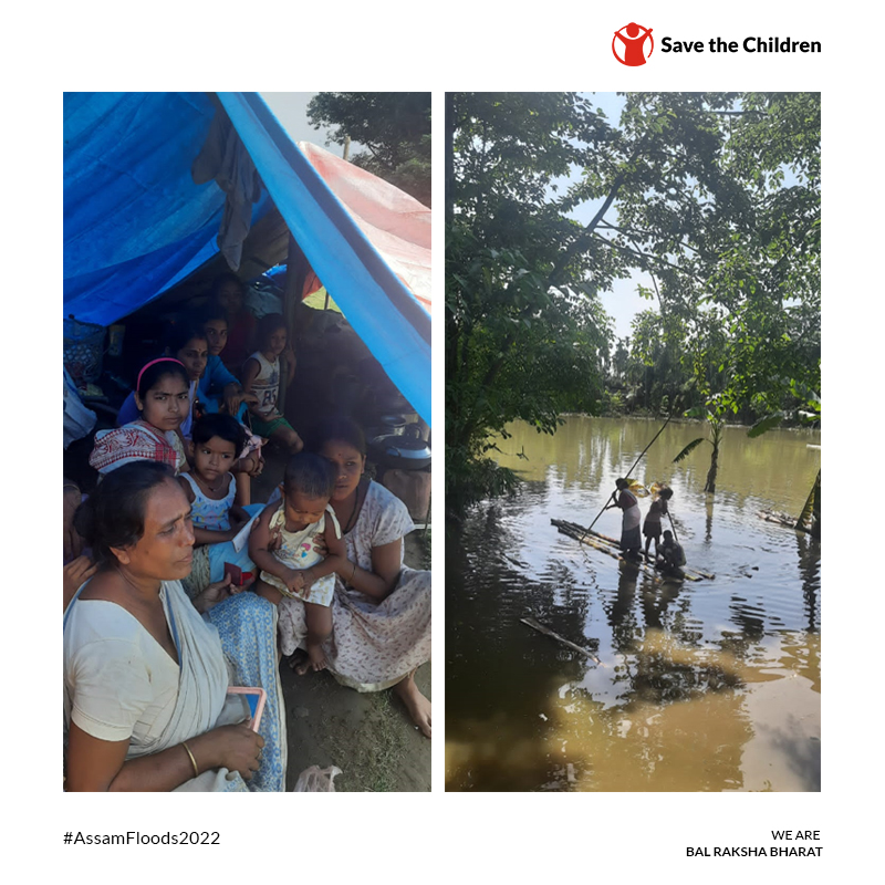 balrakshabharat's tweet photo. Worrying images coming in from Assam as the state faces unprecedented levels of flooding this year. We're responding to #AssamFloods2022 crisis and will be reaching 10k households and 20k children in the five worst-hit districts: Darrang, Dhemaji, Majuli, Morigaon and Nagaon. 1/2 https://t.co/GDjGbxPJWJ