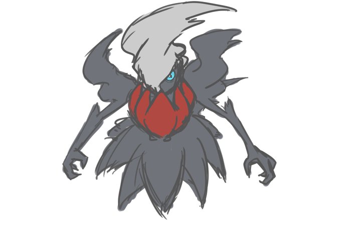 昨日見ないでかいたダークライ 