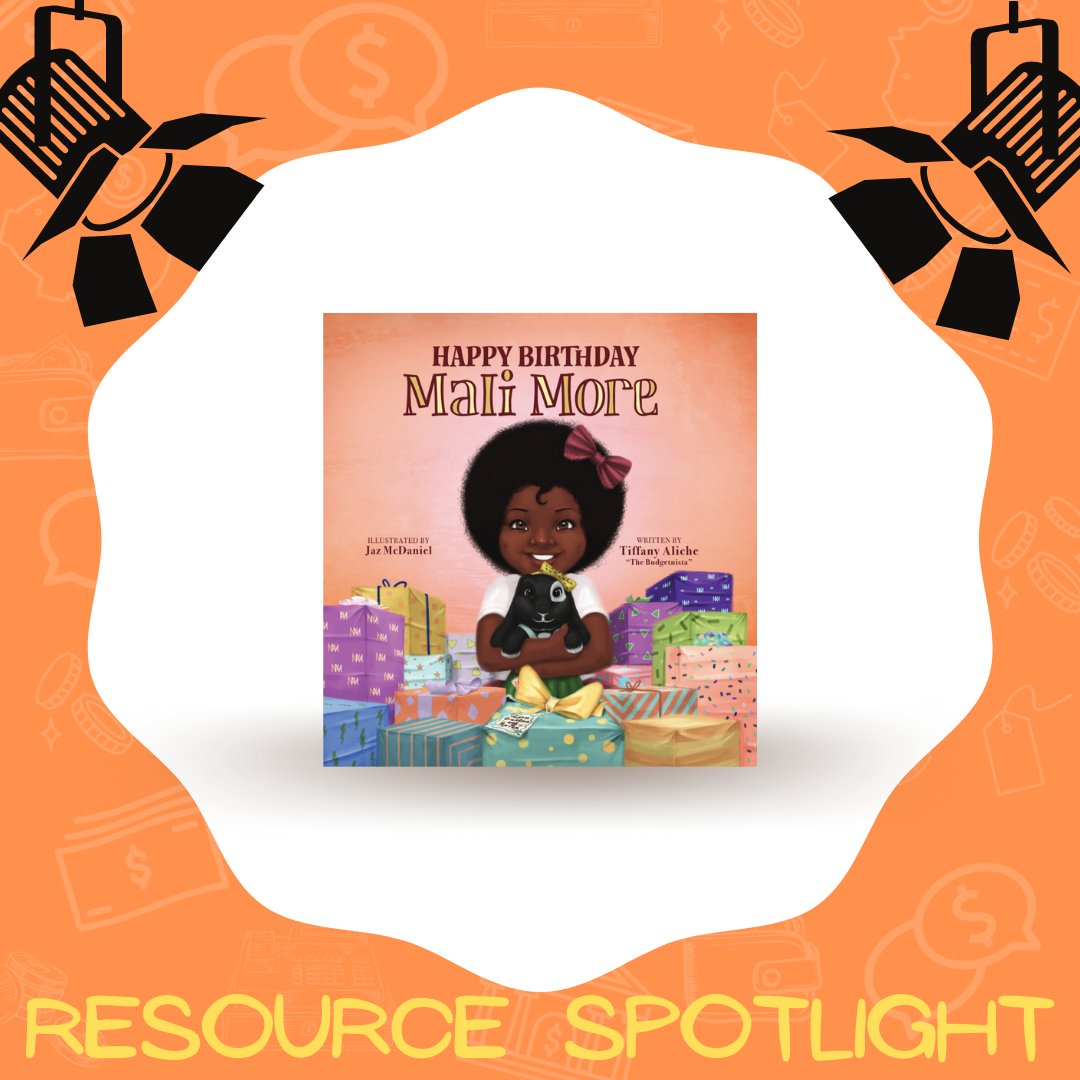 FIeducator's tweet photo. Today's spotlight goes to: Happy Birthday Mali More by @thebudgetnista!

Order on amazon today!

#resourcespotlight #misformoneybook #childrensbookauthor #authorsofinstagram #financetipsforkids #finlit #moneylessonsforkids #collaboration #finance #photooftheday #booksofinstagram https://t.co/gYXNyRWsni