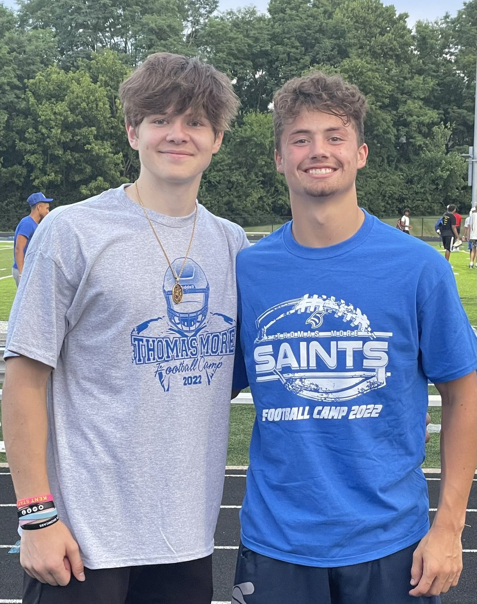 Had a great time at <a href="/TMU_Football/">Thomas More Football</a> camp than you <a href="/CoachBZink/">Brad Zink</a> #BigThingsComing