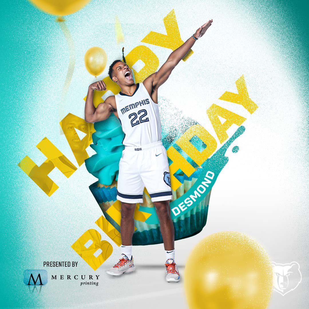 RT to wish our guy <a href="/DBane0625/">Desmond Bane</a> a happy birthday 🎁