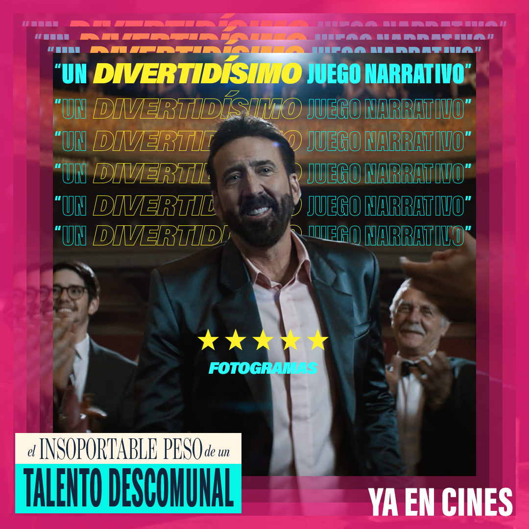DiamondFilmsES's tweet photo. Si no te gusta morirte de risa, no vayas a ver #TalentoDescomunal 😜
#NickCage #PacoLeon #PedroPascal #Cine #YoVoyAlCine #Cine https://t.co/GmVr7UxnuR