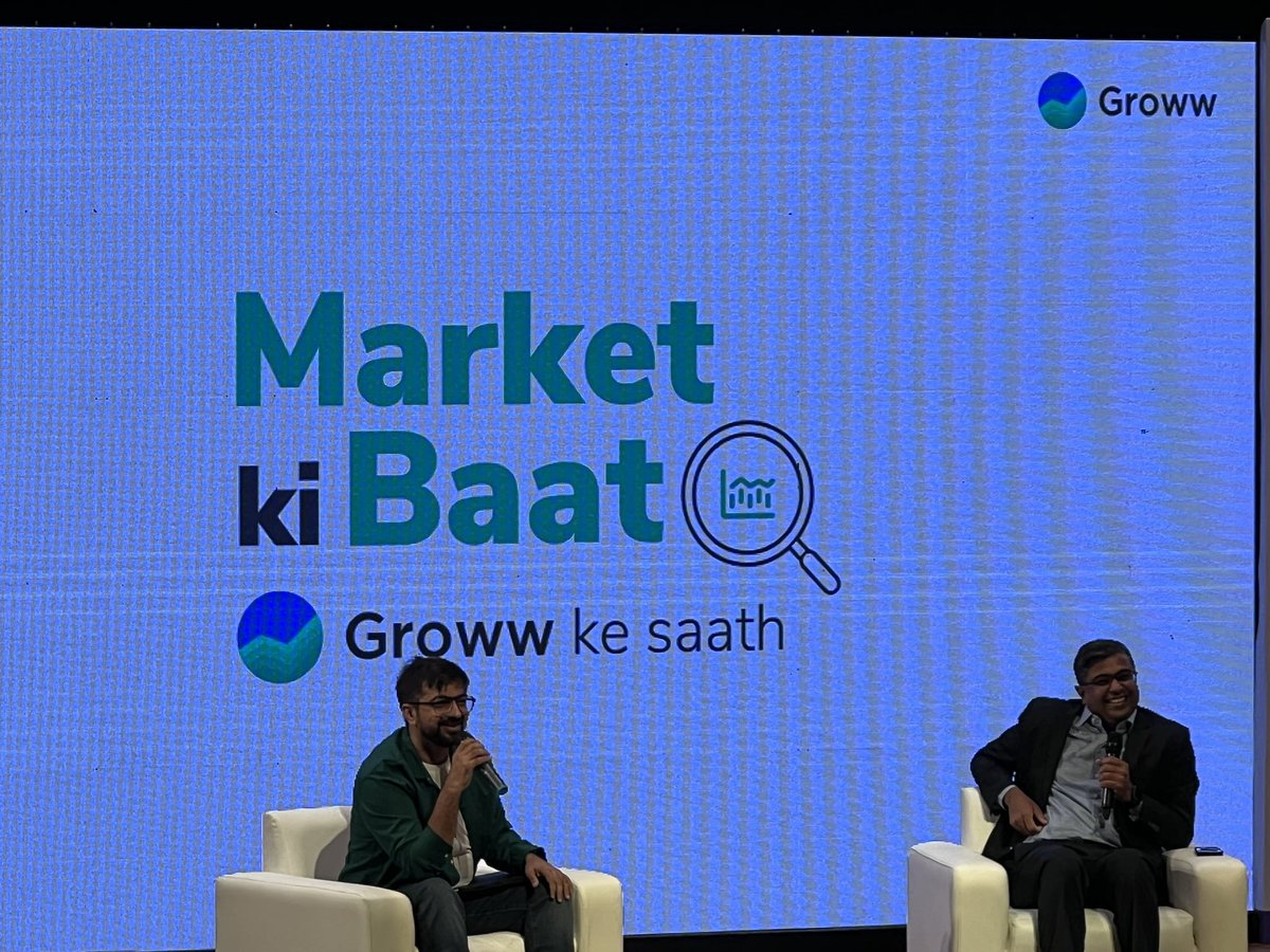 manaliparmar's tweet photo. Now on stage! 
@_groww #abindiakaregainvest #momentoftheday https://t.co/m5pn7YTdfP