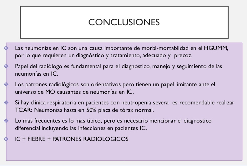 Enhorabuena a nuestra residente Estefanía Cotillo por su primera sesión monográfica en el Servicio:
Neumonías en pacientes inmunocomprometidos.