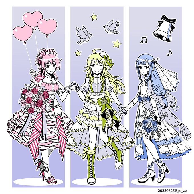アイドルマスターポップリンクス・城ヶ崎美嘉 星井美希 白石紬
(6月/ジューンブライド組) 