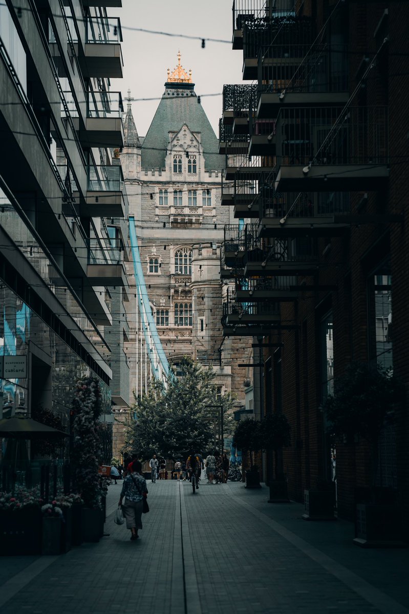 A less popular angle of the famous Tower Bridge, London.