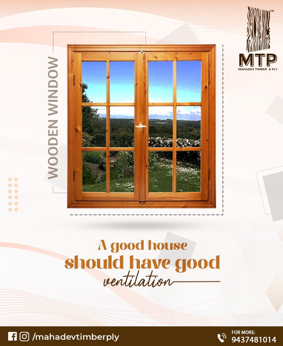 Mahadev Timber & Ply (@mahadev_ply) on Twitter photo Bring in some fresh air every morning with wooden window that's perfect for your home dรฉcor.
Visit <a href="/mahadev_ply/">Mahadev Timber & Ply</a> to get the best collection of plywood designs and many more.
Contact us: +91 9437481014
.
.
#mahadevtimberply #bhubaneswar #mybhubaneswar #bhubaneswarbuzz Bring in some fresh air every morning with wooden window that's perfect for your home dรฉcor.
Visit <a href="/mahadev_ply/">Mahadev Timber & Ply</a> to get the best collection of plywood designs and many more.
Contact us: +91 9437481014
.
.
#mahadevtimberply #bhubaneswar #mybhubaneswar #bhubaneswarbuzz