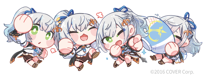 改めて、今回白銀ノエル団長の3Dライブ「#ノエルのリリカルLIVE」に公開した、
ランダムアクリルキーホルダー&サムネイルイラストを担当させていただきました!😭💕
グッズはもちろん!ライブも是非アーカイブを見てください!ノエちゃんめちゃくちゃ可愛かったよ👀✨!!
©︎2016 COVER Corp.