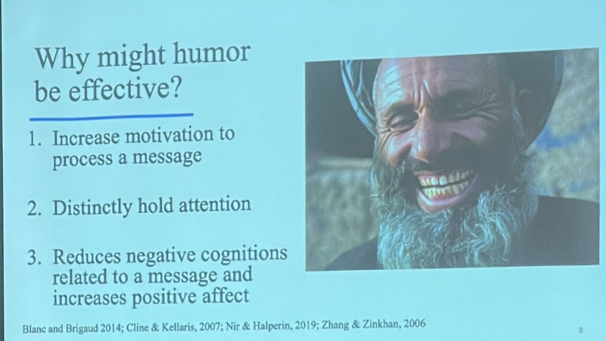 How do we improve intergroup relations? One unlikely candidate: humor! Humor can increase motivation, hold people’s attention, and decrease bad feelings

<a href="/RomanGallardo_/">Roman Angel Gallardo</a>
#SPSSICon22