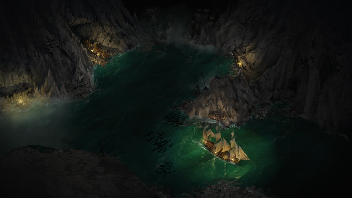 Divinheim's tweet image. Today I want to show you some very old concept art. It's made in a different style from the one we chose. 

Curious to hear what you think about how it looks compared to the game graphics we have now!
#gameart #indiedev #gamedev