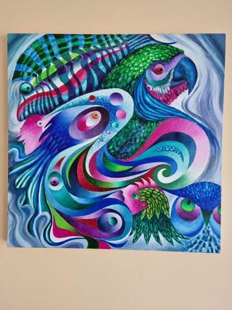 Our first featured artist today is Leon John Williams.

"I have loved drawing and painting from an early age. After leaving school I worked in various areas fields involving art work, printmaking, poster writing and display.."

To read more visit: bridge-arts.org/artists/