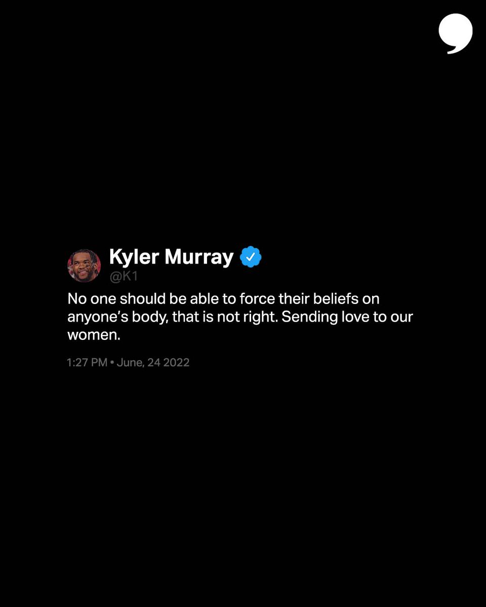 PlayersTribune's tweet photo. A day after the 50th anniversary of Title IX, Roe v. Wade was overturned. 💔

Athletes are speaking out about the Supreme Court’s decision. https://t.co/8D1ziVVE6y