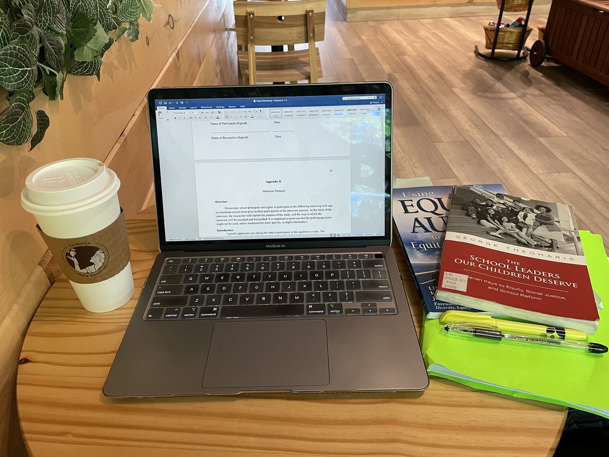 DrHopeW's tweet photo. “I still have a long way to go…But I’m already SO far from where I used to be… And I’m proud of that !”  @Mville_College #cheeronyourself #roadtoproposal #coffeeshopwriting #LGBTQ #doctoralwork https://t.co/lPIVr0rWrf