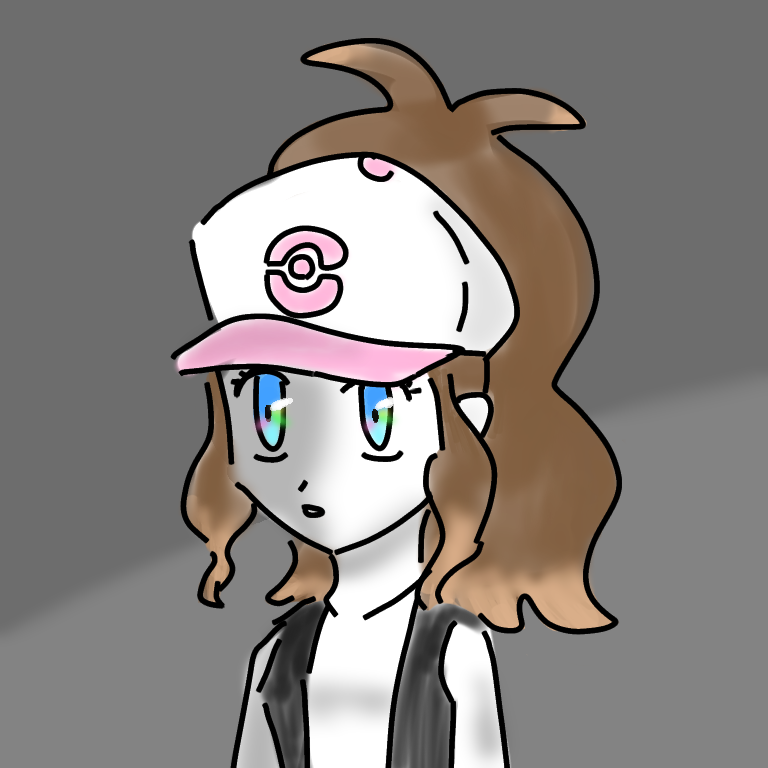 hilda (pokemon) 1girl hat solo brown hair baseball cap blue eyes vest  illustration images