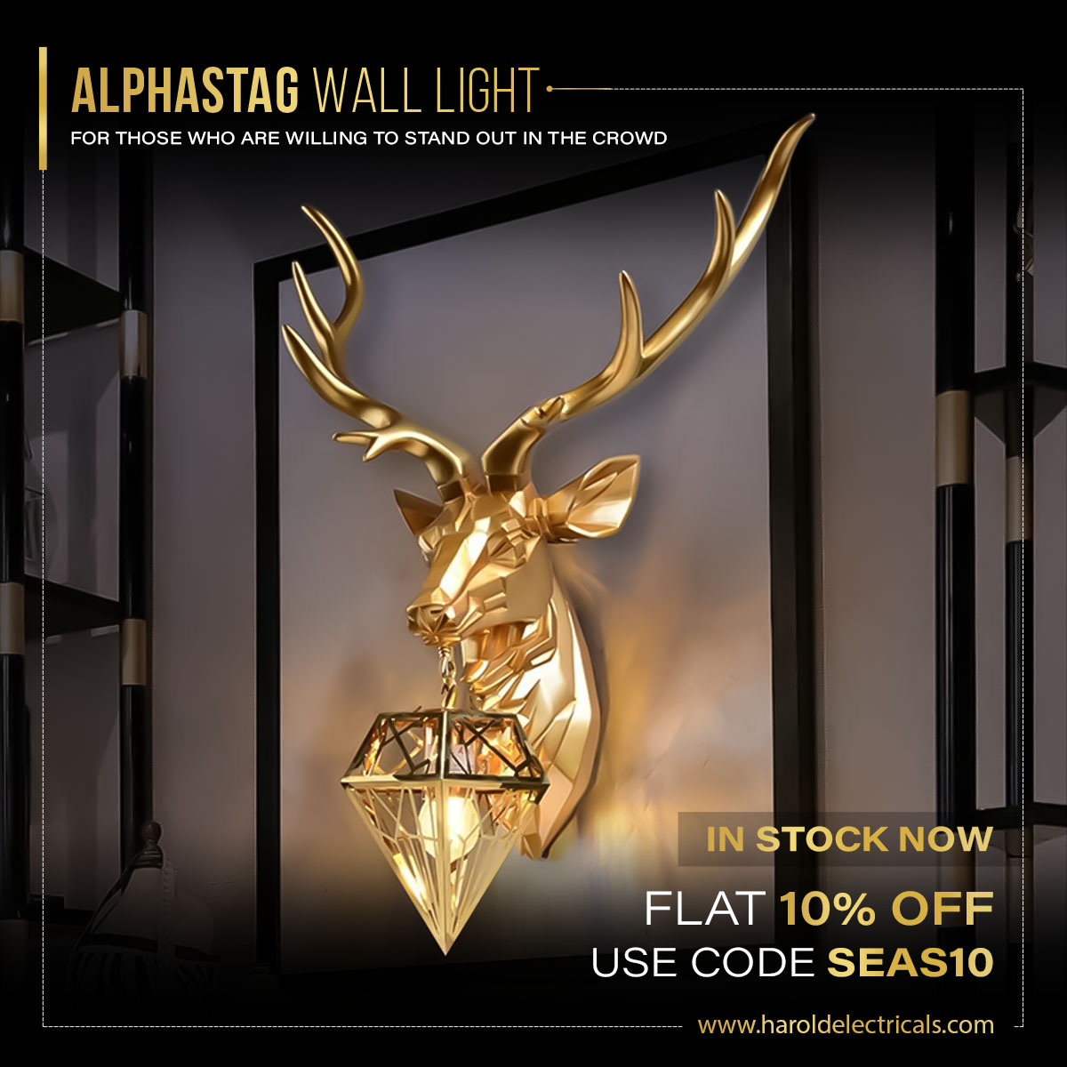 HaroldElectric1's tweet photo. Alphastag Wall Light - In stock now!

For those who are willing to stand out in the crowd.

Flat 10% OFF. Use code SEAS10
Shop now https://t.co/jvMOPze3Ct

#walllight #walllights #decorlights #decorlighting #indoorlighting #newarrival #haroldelectricals https://t.co/vGhEATgcvx