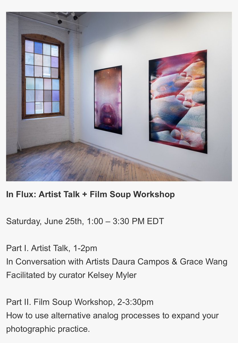 etherielmusings's tweet image. Join Daura Campos and me today for a virtual artist talk and workshop! Moderated by Kelsey Myler. 
RSVP: us02web.zoom.us/meeting/regist…