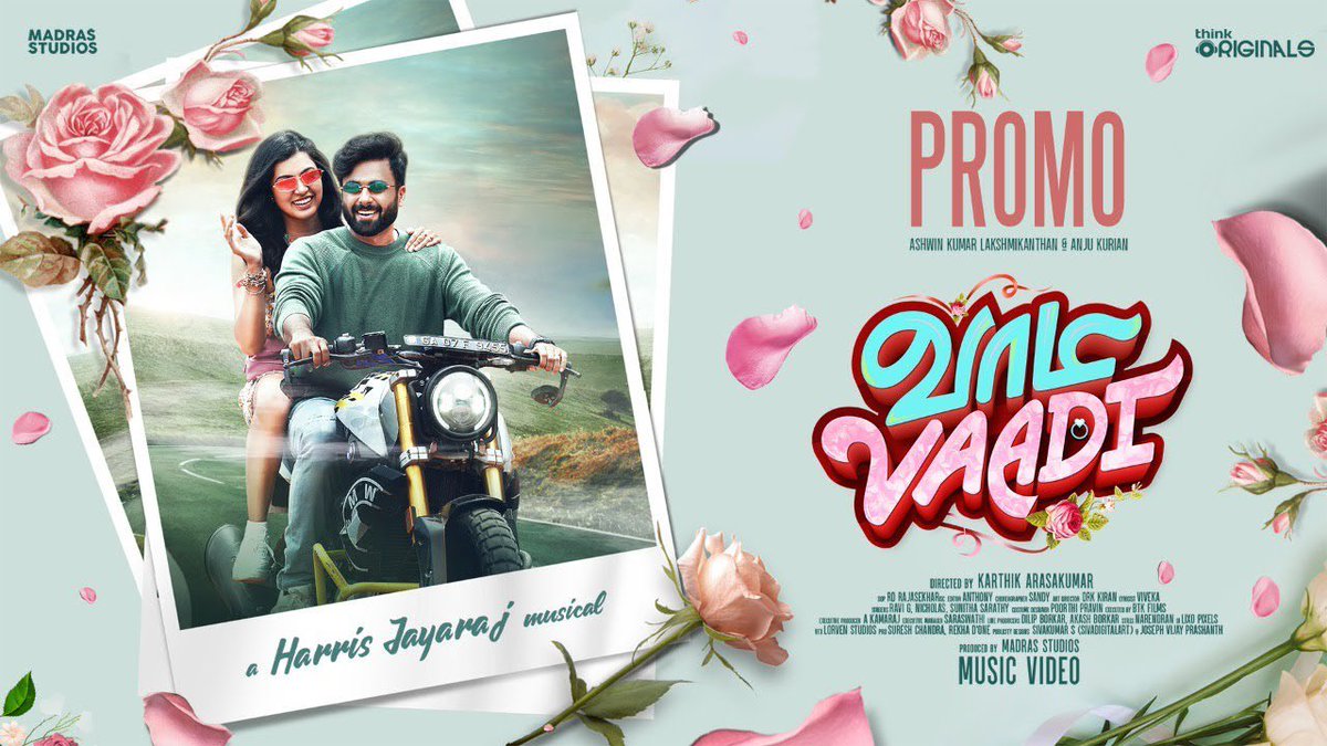 #VaadiVaadi Song Promo Out Now⭐
Link - youtu.be/9eVk_9RgeLg

Stars : Album Star AshwinKumar - Anju
Music : Harris Jayaraj🔥
Lyrics : Viveka📝
Direction : KarthiArasu👌🏼

Full Song From June 29 @ 7PM💥