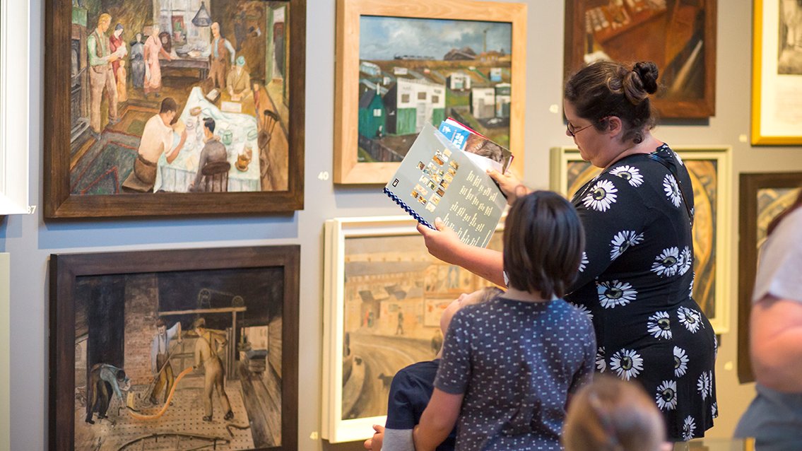 We're proud to house the @AshingtonGroup Collection of artworks, known as the #PitmenPainters. This iconic display showcases what daily life was really like for miners in and around Ashington from the 1930s. Enjoy free daily tours at 12noon. <a href="/ace_thenorth/">Arts Council England, North</a> <a href="/N_landCouncil/">Northumberland County Council</a>