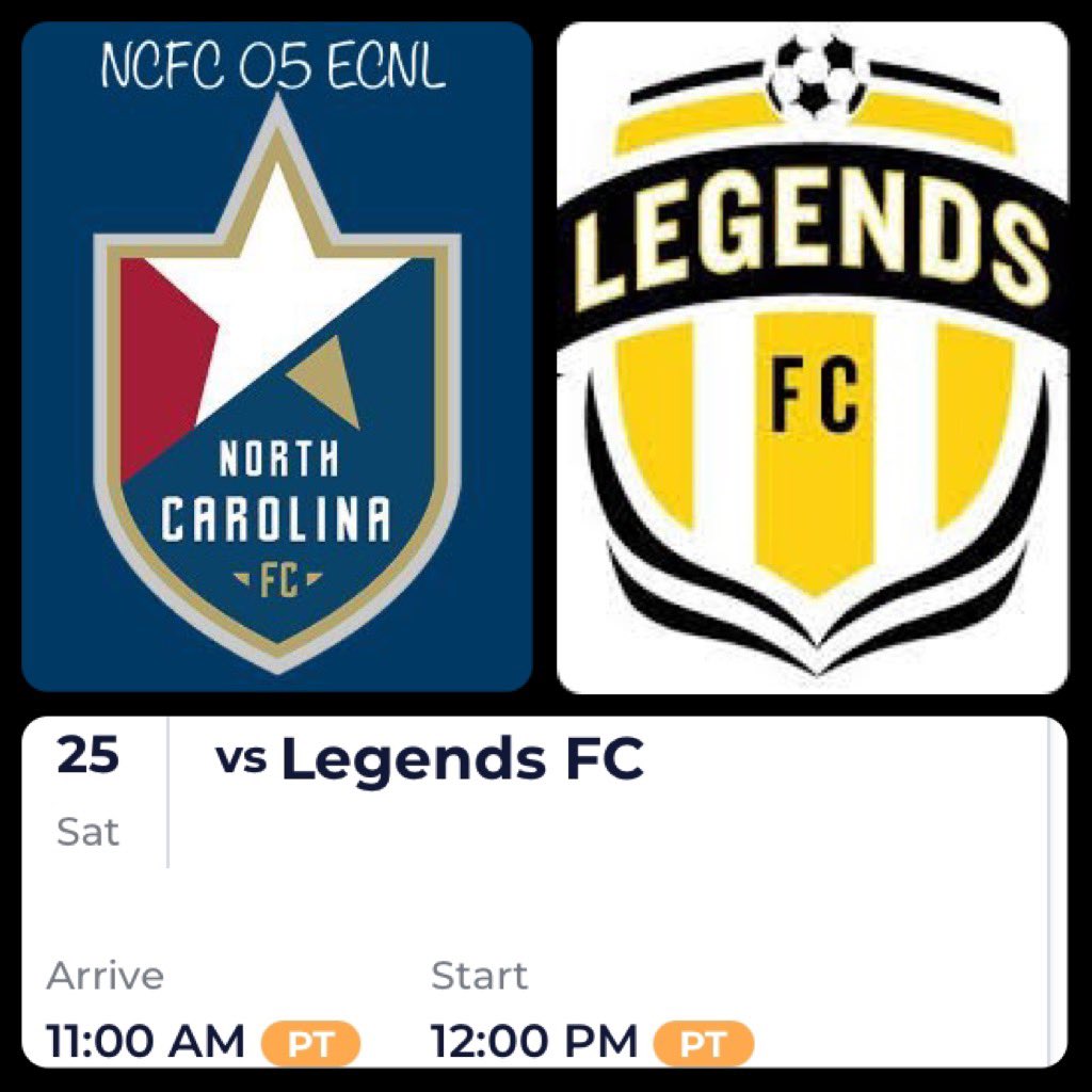 Ncfc05's tweet photo. Day 1️⃣ of the @ECNLboys National Playoffs. #ECNLPlayoffs @NCFC_Youth 

🏟-Surf Cup Sports Park # 2
📅-Saturday 6/25
⏰-12:00 PM
⚽️-Legends FC https://t.co/FOjCwFxzo8