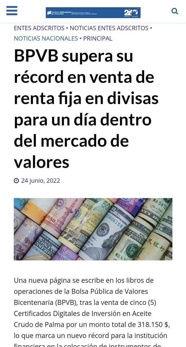 FinagroA's tweet photo. ¡En Inversora Finagro, S.A. andamos de récords... y los que faltan!

∆ Fuente: Ministerios de Finanzas.

∆ Fecha: 24 junio 2022

∆ link :
https://t.co/3Rr2geCXvU https://t.co/rjQdjNzBZg