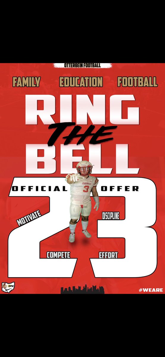 After an AMAZING conversation with <a href="/CoachGeiger_/">Coach TG</a> I am very blessed to have received my first offer from Otterbein University‼️ #ringthe🔔#gocards
