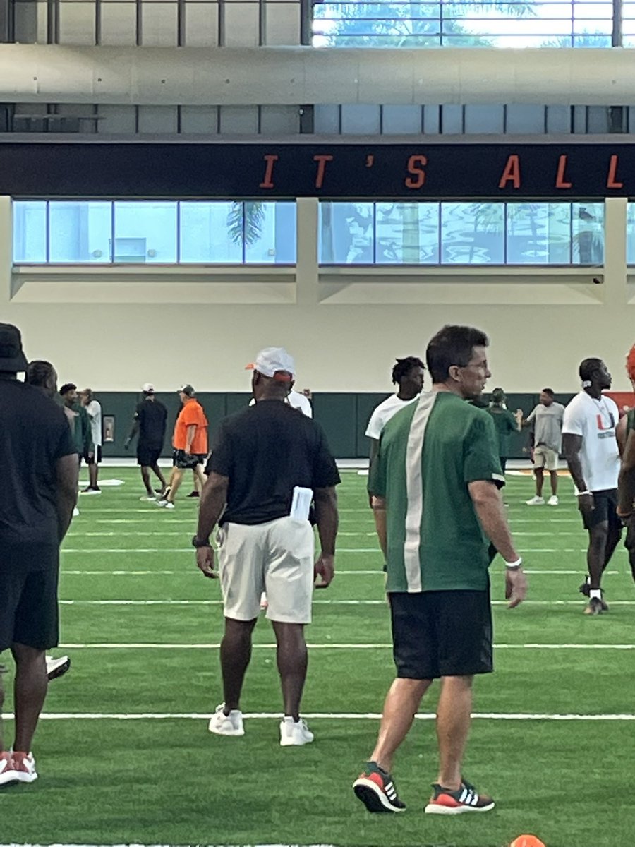 SixthRingCanes's tweet photo. More from Legends Camp…@coach_cristobal @JasonTaylor @LamarCoachT @CoachRodWright @coachstroud #CoachStrong https://t.co/1AJZK52bpZ