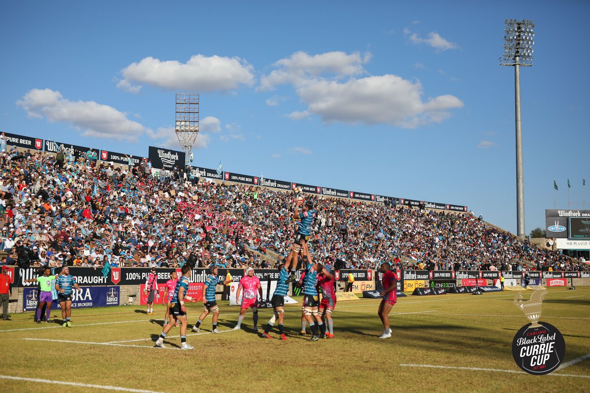 TheCurrieCup's tweet photo. 🥳 What a magnificent occasion we've got there at the #CarlingCurrieCup final in the Northern Cape! Second half loading...
@blacklabelsa #ReachForGold #TheChampionWithin https://t.co/OT7g4XTDBG