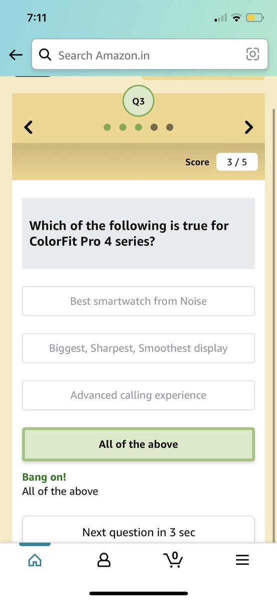 Evin_Blank's tweet photo. I played this interesting Quiz on Amazon https://t.co/cuYqren7ej #Amazon #amazonIN #NoiseColorFitPro4 https://t.co/5x2edkUcbk