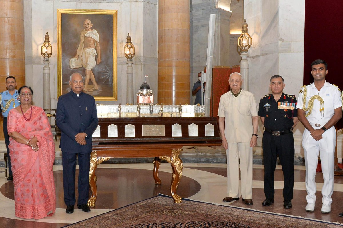 rashtrapatibhvn's tweet image. President Ram Nath Kovind graced the reunion of Aides-de-Camp to the President of India at Rashtrapati Bhavan.