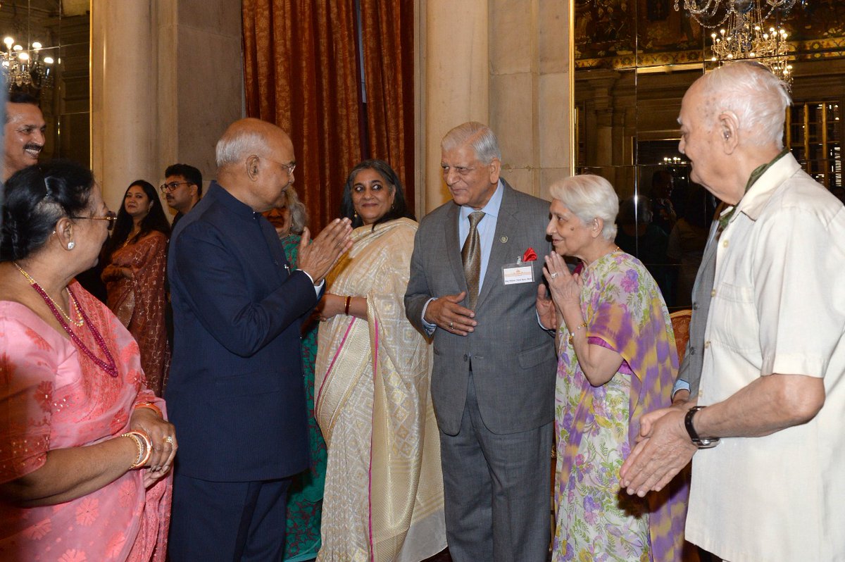 rashtrapatibhvn's tweet image. President Ram Nath Kovind graced the reunion of Aides-de-Camp to the President of India at Rashtrapati Bhavan.