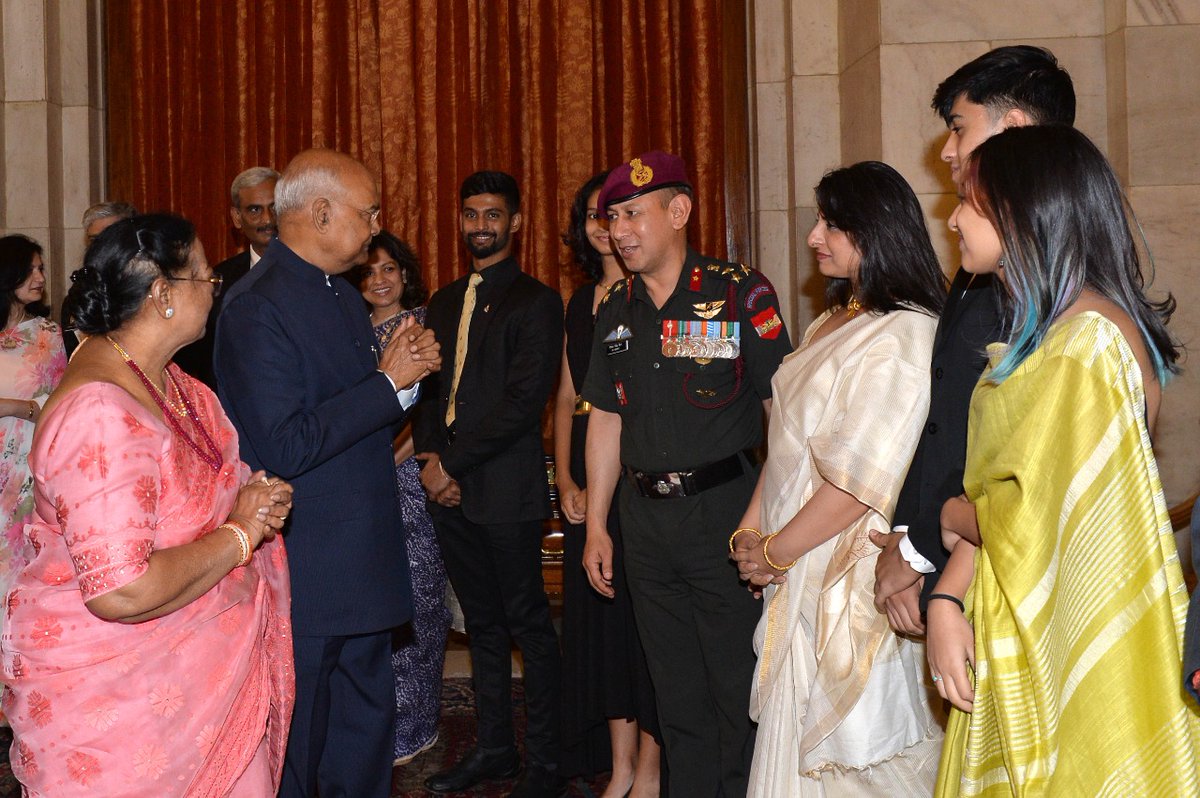 rashtrapatibhvn's tweet image. President Ram Nath Kovind graced the reunion of Aides-de-Camp to the President of India at Rashtrapati Bhavan.