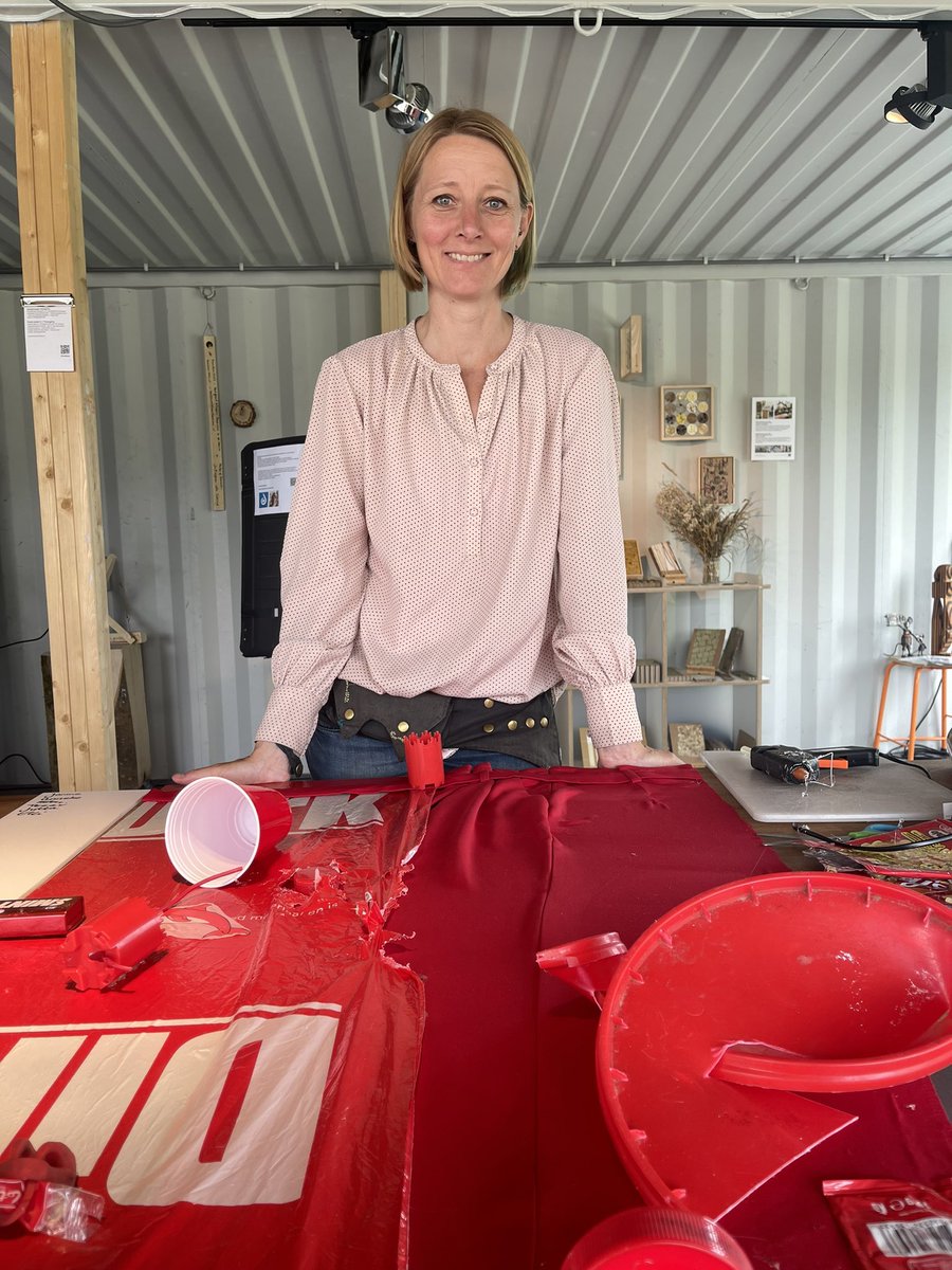 Arc2Principles's tweet image. Voorrood recycle art in wording van Mannie Krak op Floriade Expo 2022