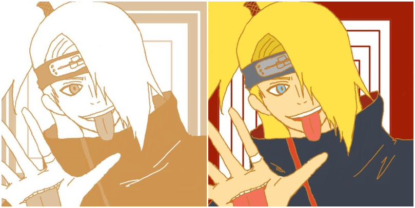 NARUTO ナルト デイダラ 缶バッジ プライズ NARUTO ナルト デイダラ 缶