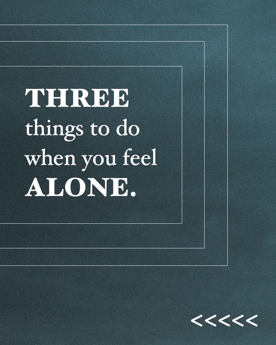 ChristChurchWX's tweet photo. One of the tragic ironies of our day is the more “connected” we have become digitally, the more lonely we feel relationally.
If you feel lonely, here are three steps to take right away. https://t.co/1gMKnba1eQ