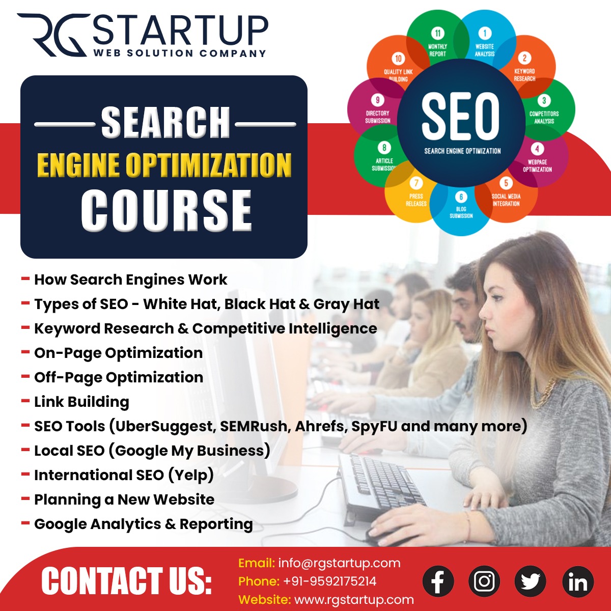 rg_startup's tweet photo. Become a Digital Marketing Expert today.!
Learn about SEO, PPC, Social Media Marketing, Google Analytics, Affiliate Marketing, and many more.
✅ 100% Practical Assistance
✅ Live Projects | Case Studies | Assignments
✅ SEO Tools Exposure
✅ Live Project Training from Day one https://t.co/BXod42uRiH