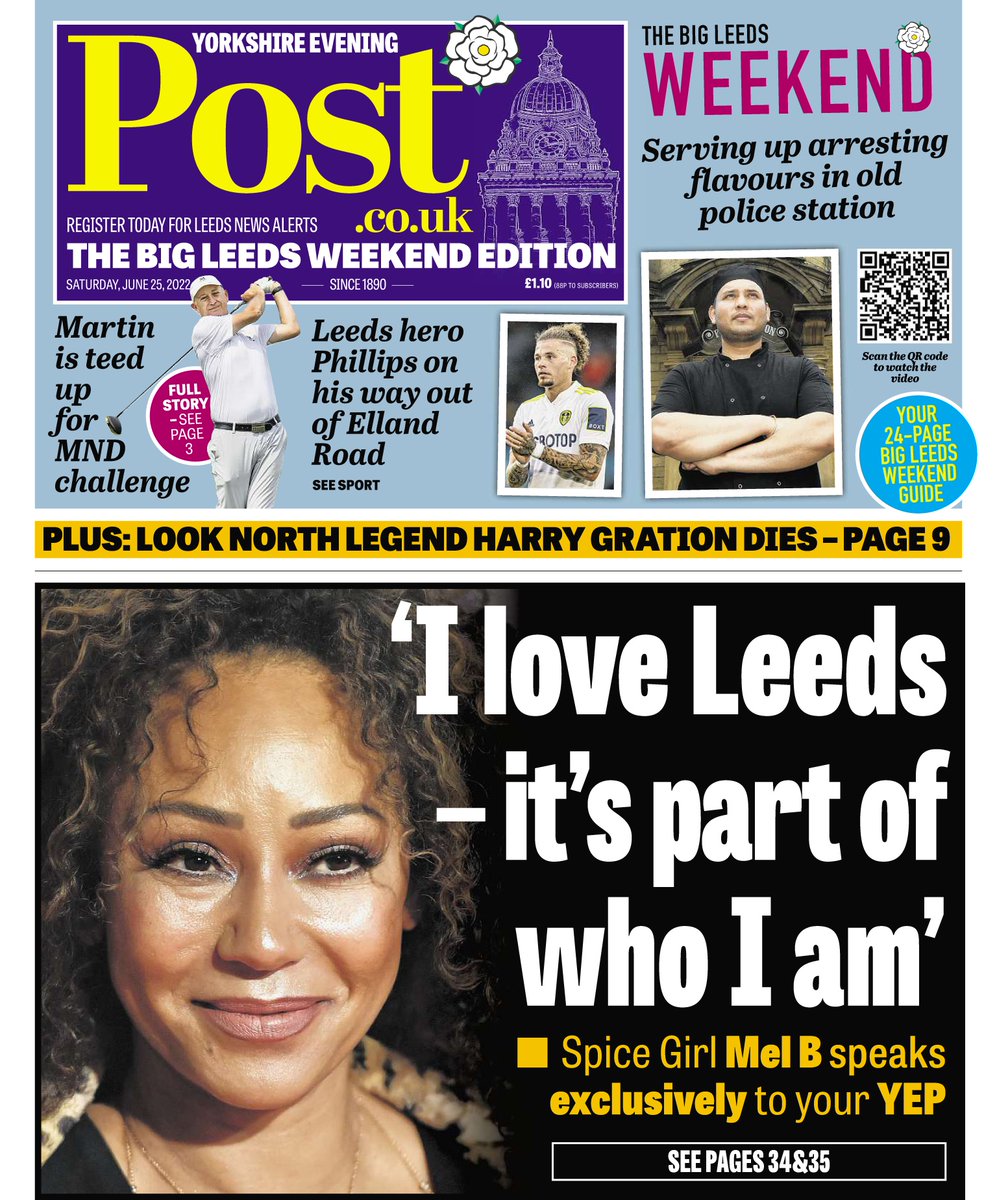 In our Big Leeds Weekend, I catch up with @OfficialMelB on life in Leeds, her Spice Girls 'mad adventure' and being a proud patron of @womensaid Pick up a copy free inside today's YEP 📰