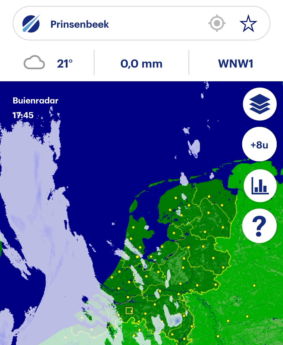 s_ynte's tweet photo. He @BuienRadarNL, Prinsenbeek ligt toch echt aan de andere kant van de A16. Princenhage, Breda is niet hetzelfde. In andere apps wordt de GPS locatie wel goed genoemd. #bug #foutje https://t.co/YiGME26GXR