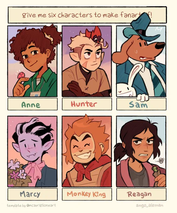 six characters! thank u for your suggestions 🫡 