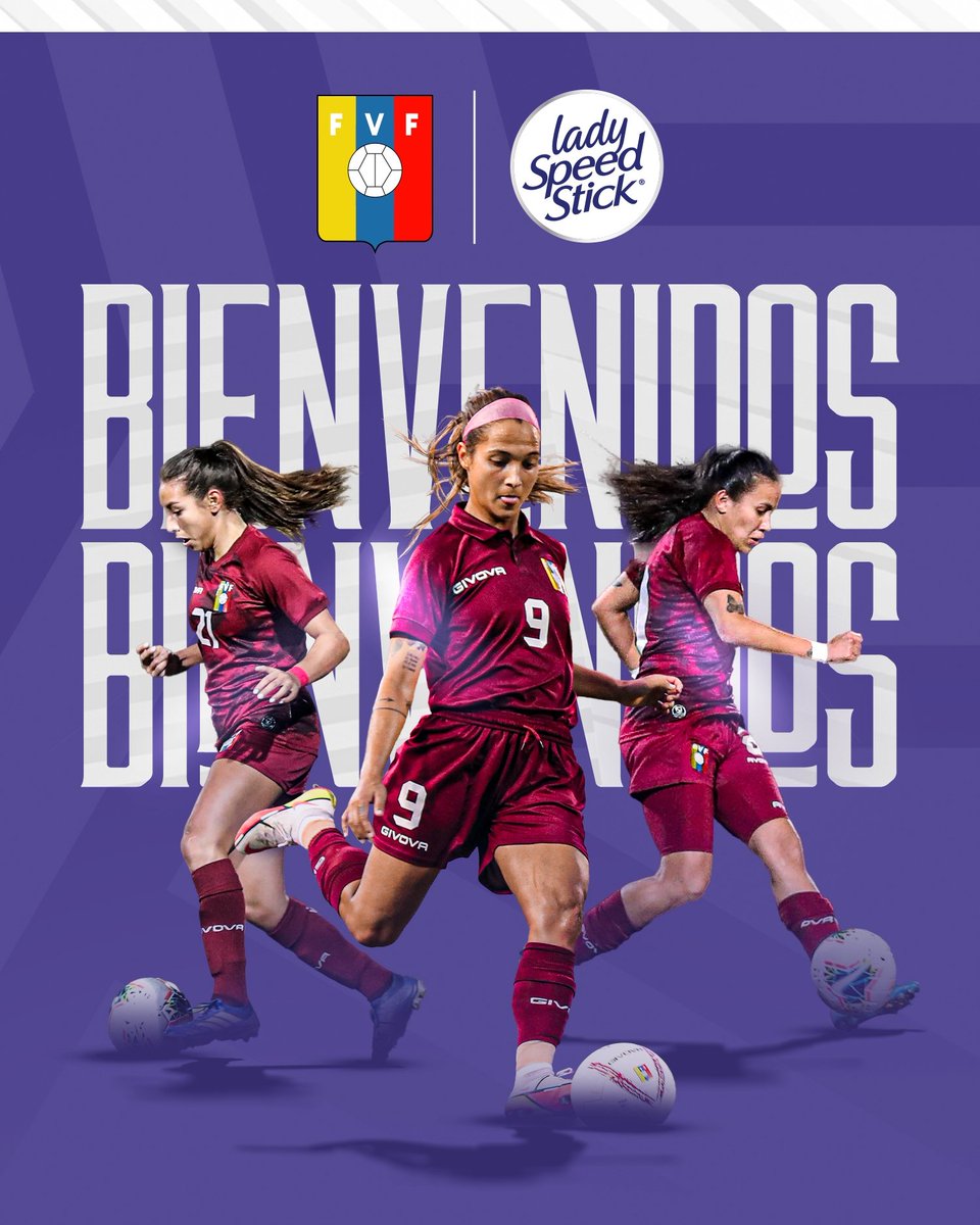 FemeninoFVF's tweet photo. #FemeninoFVF 🤝 #LadySpeedStick

Un hito histórico de nuestro balompié femenino que se presentará, de manera oficial, el próximo jueves 30 de junio.

Crece la familia, crece nuestra pasión. 🇻🇪 https://t.co/aTxbU9hI7T