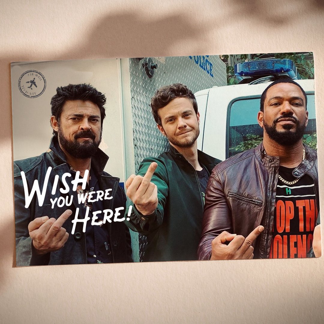 TheBoysTV's tweet photo. Dear Frenchie,
you were right - #Herogasm was loads of fun.
xoxo, 
The Boys https://t.co/pXdEkPJTN0