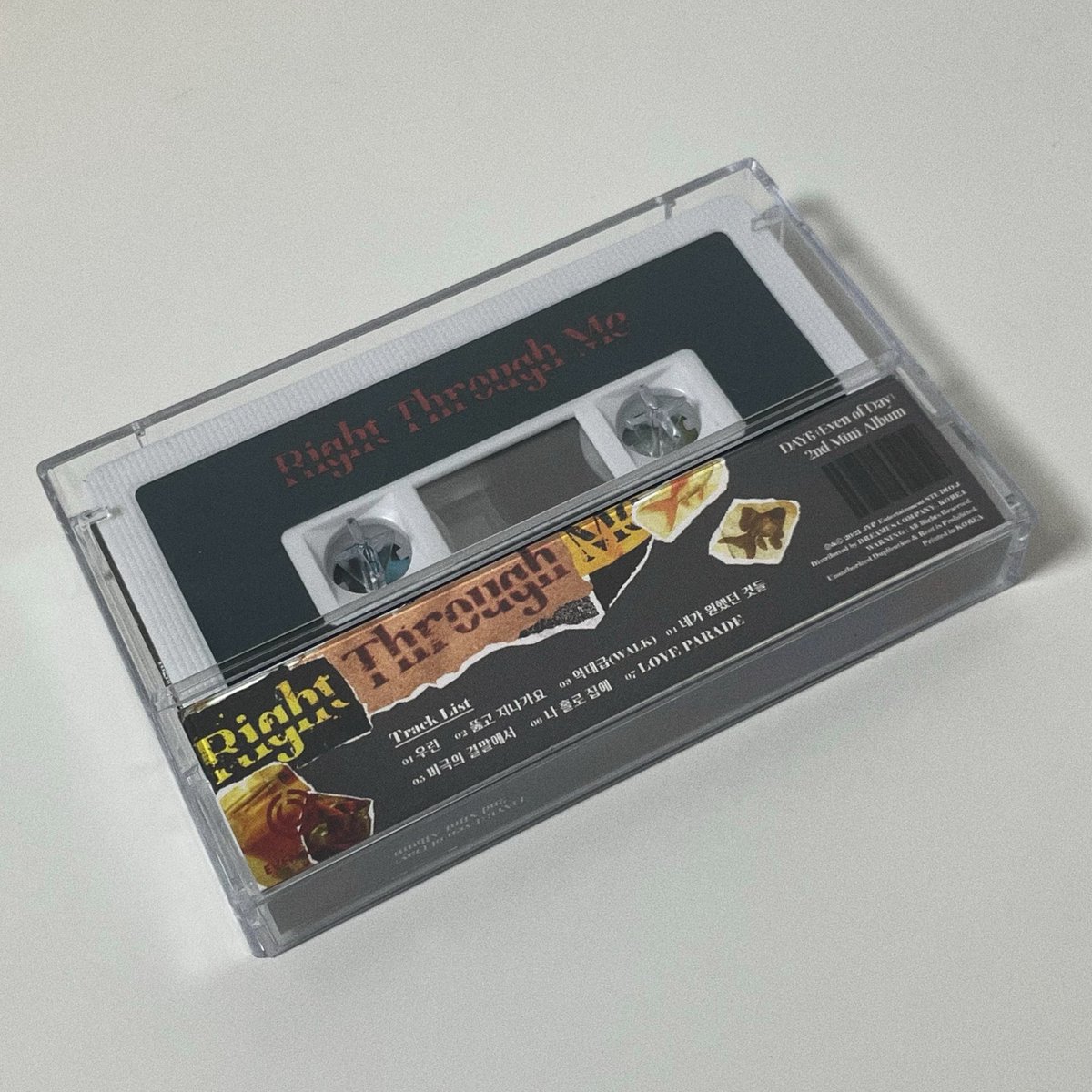다가올 Right Through Me 발매 1주년을 맞아 #RT 추첨 다섯 분께 뚫고 지나가요 카세트를 보내드립니다! ᴗ̈