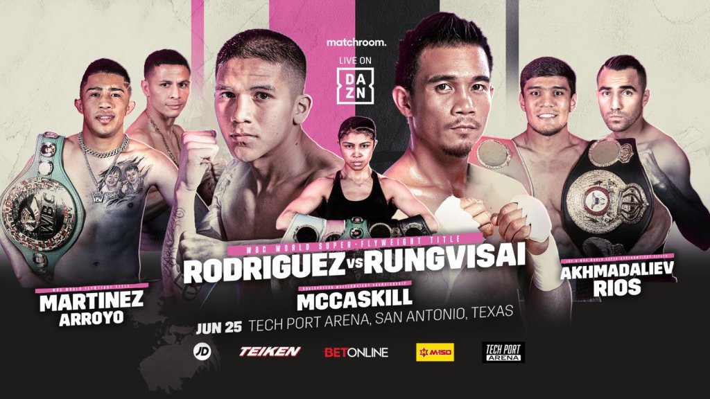 Fight_france's tweet photo. 🚨 Programme Boxe de la nuit

🇺🇲 Jesse Rodriguez 🆚 Sor Rungvisai 🇹🇭
super-mouches WBC 

🇺🇿 Murodjon Akhmadaliev 🆚 Ronny Rios 🇺🇲 
titre IBF/WBA 

🇺🇲 Jessica McCaskill 🆚 Alma Ibarra 🇲🇽
WBC/IBF/WBO/WBA welter 

🇲🇽 Elwin Soto 🆚  Hekkie Budler 🇿🇦 éliminatoire WBC mi-mouches https://t.co/dU1useQcJ5