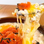 豆腐でヘルシーな仕上がりに!明太チーズ豆腐グラタン。