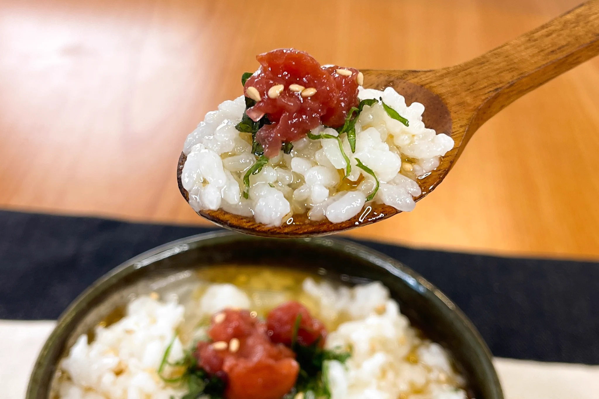 夏バテ気味な方にオススメ！『冷製梅しそ鶏がら茶漬け』レシピ♪
